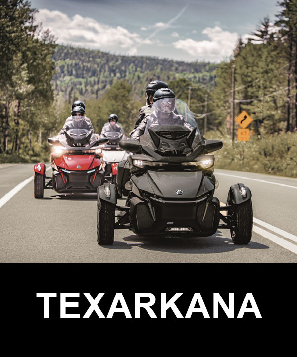 Three separate couples riding Can-Am Spyder Rt's 
